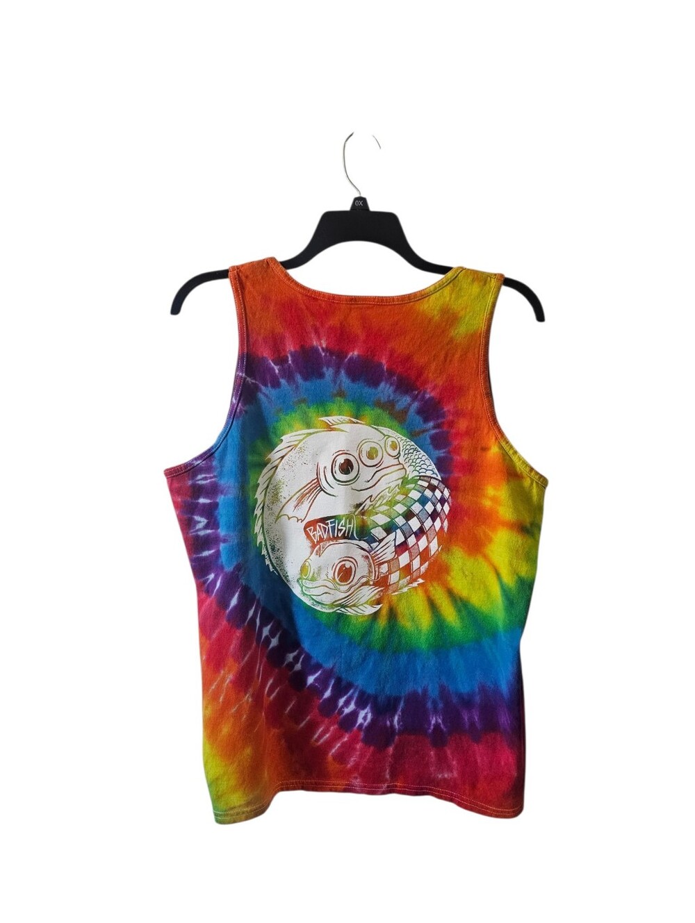 Badfish Clothing Co Tie Dye Tank Top Mens XL San Pedro SoCal Skate Surf Graph